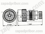 Соединитель низкочастотный цилиндрический СНЦ23-61/36Р-13-в-В