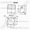 Щитовой прибор М42100 100-0-100мА 