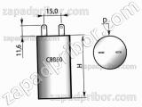 Конденсатор пленочный и металлопленочный CBB60 450 в 30 мкф