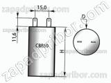 Конденсатор пленочный и металлопленочный CBB60 450 в 60 мкф 