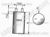 Конденсатор пленочный и металлопленочный CBB60 630 в 10 мкф 