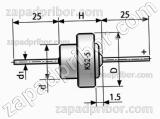 Конденсатор танталовый объемно-пористый К52-5С 70 в 10 мкф