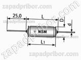 Конденсатор бумажный МБМ 1500 в 0.1 мкф