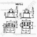 Конденсатор бумажный МБГО-2 300 в 2 мкф 