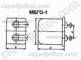 Конденсатор бумажный МБГО-1 500 в 1 мкф 