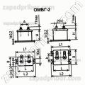 Конденсатор бумажный ОМБГ-2 200 в 1 мкф 