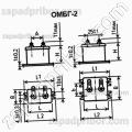Конденсатор бумажный ОМБГ-2 400 в 2 мкф 