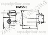 Конденсатор бумажный ОМБГ-1 630 в 2 мкф 