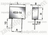 Конденсатор оксидно-полупроводниковый К53-16 32 в 10 мкф