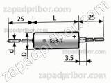 Конденсатор оксидно-полупроводниковый К53-1 6.3 в 22 мкф 