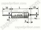 Конденсатор танталовый объемно-пористый К52-9В 50 в 68 мкф 