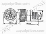 Соединитель низкочастотный цилиндрический СНЦ146Э-24/16В1О11