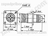 Соединитель низкочастотный цилиндрический СНЦ232-3/14В2О11-а