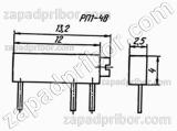 Резистор переменный РП1-48Б 10к