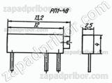 Резистор переменный РП1-48Б 47к