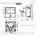 Щитовой прибор М2001 100-0-100мА 