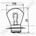 Лампа накаливания прочие А24-60+40 P42d/11