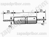 Конденсатор оксидно-полупроводниковый К53-7 30 в 22 мкф 
