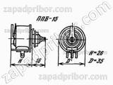 Резистор переменный ППБ-15Д 15Вт 4.7К
