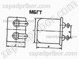 Конденсатор бумажный МБГТ 160 в 10 мкф 