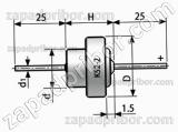 Конденсатор танталовый объемно-пористый К52-2 15 в 50 мкф