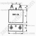 Конденсатор бумажный К41-1А 4 кв 4 мкф 