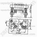Соединитель низкочастотный прямоугольный РП10-15 Л розетка