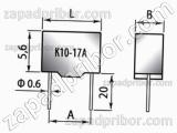 Конденсатор керамический К10-17А М47 33 пф