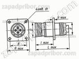 Соединитель низкочастотный цилиндрический СНЦ232-45/39В2О11