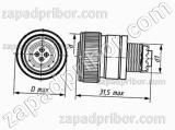 Соединитель низкочастотный цилиндрический СНЦ232-41/30В1О11