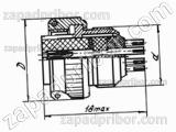 Соединитель низкочастотный цилиндрический СНЦ13-19/12Р-11-Э