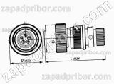 Соединитель низкочастотный цилиндрический СНЦ23-45/39В-13-В