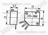 Резистор переменный СП3-39НА 1Вт 15К