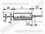 Конденсатор оксидно-полупроводниковый К53-4 6 в 47 мкф 
