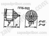 Резистор переменный ППБ-50Д 50Вт 10К