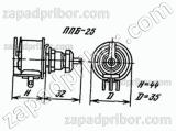 Резистор переменный ППБ-25Д 25Вт 470