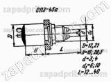 Резистор переменный СП3-45А 2Вт 2.2К