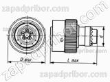 Соединитель низкочастотный цилиндрический СНЦ233-7/18Р1О11