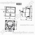 Щитовой прибор М2001 50-0-50мА 