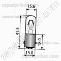 Лампа сигнальная и индикаторная ТЛГ-3-1 B15s/18 