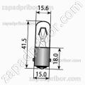 Лампа сигнальная и индикаторная ТЛЖ-3-2 B15s/18 