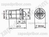 Лампа сигнальная и индикаторная СКЛ-11Б-Ж-2-220 