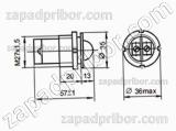 Лампа сигнальная и индикаторная СКЛ-11Б-Л-2-220