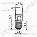 Лампа сигнальная и индикаторная ТН-0.2-1 E10/13 