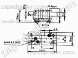 Соединитель низкочастотный прямоугольный РП10-22 розетка