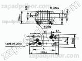 Соединитель низкочастотный прямоугольный РП10-30 розетка