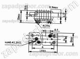 Соединитель низкочастотный прямоугольный РП10-42 розетка