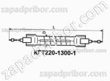 Лампа кварцевая КГТ-220-1300-1 цоколь K7s/12