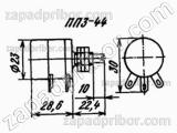 Резистор переменный ПП3-44 680/680