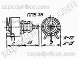 Резистор переменный ППБ-3В 3Вт 330